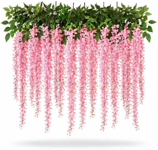 vasthara co Pink Westeria Artificial Flower