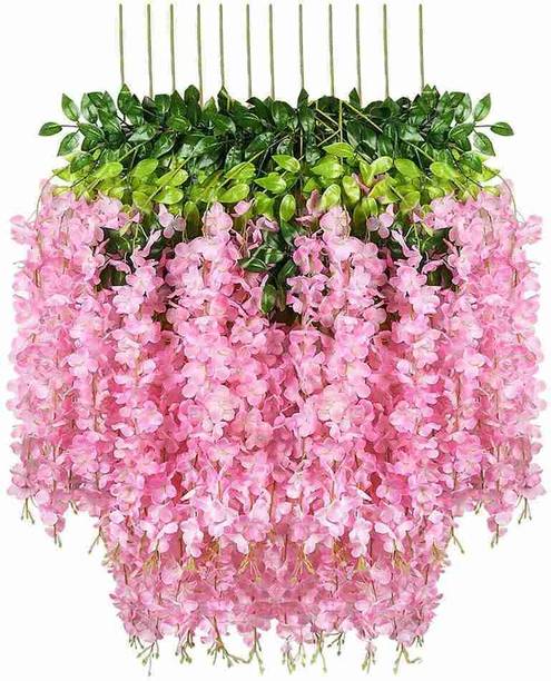 SARVASHIVENTERPRISES Westeria _ PINK_flower_03 Pink Westeria Artificial Flower