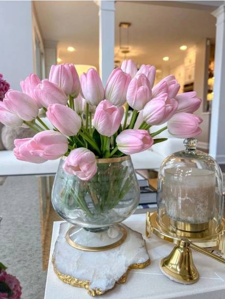 UBS Pink Tulips Artificial Flower