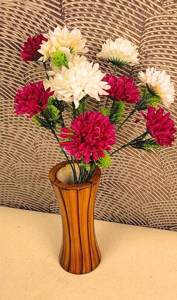 RESILIENCE thaireddahlia Red Dahalia Artificial Flower  with Pot