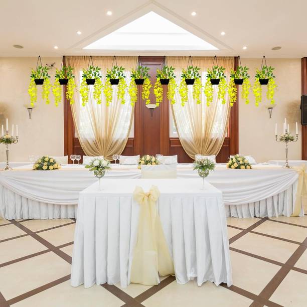 R.M. INDUSTRIES Yellow Westeria Artificial Flower