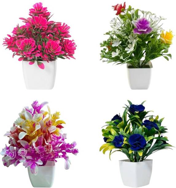 BUSINESSONLYS EverBloom Artificial Flower Multicolor Wild Flower Artificial Flower