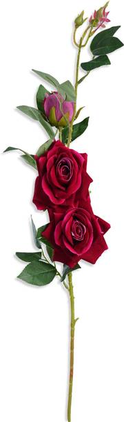 Print Panda Red Rose Artificial Flower
