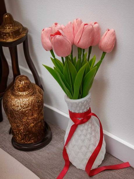 ALIZA New model Pink Tulips Artificial Flower