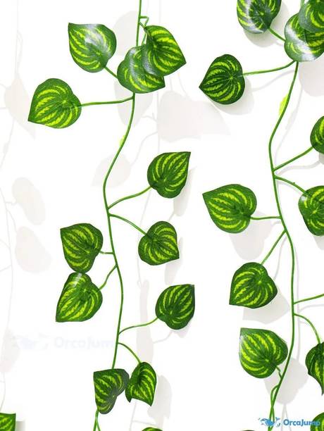 kasharblasat Artificial Garland Money Leaves Pack of 1 in to 6 pic. Strings Artificial Plant Green Tulips Artificial Flower