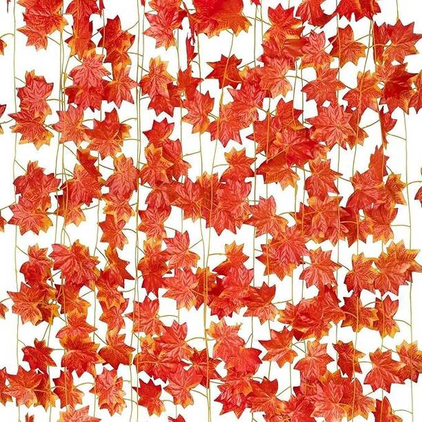 aksharblast Artificial Garland Money Leaves (Pack of 1 IN TO 12) Strings Artificial Plant Orange Tulips Artificial Flower