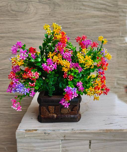 zonezer set of 1gallery Gypsophila Real Touch Flowers for Wedding Party Decoration Multicolor Tulips Artificial Flower  with Pot