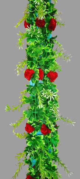 Dynamic Retail Global Artificial Hanging Flowers Plant Wall Hanging Garland Chain Home Decor BA599 Multicolor Rose Artificial Flower