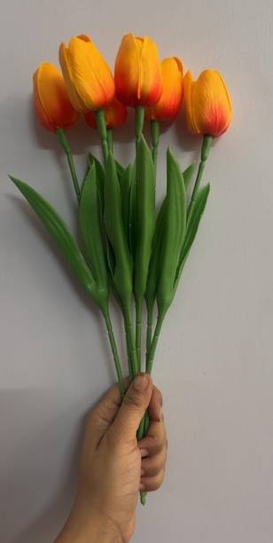 DKD Orange Tulips Artificial Flower