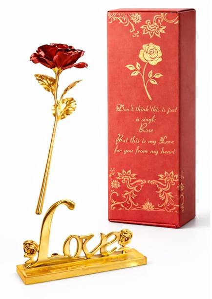 Tinyshiny Red Rose Artificial Flower