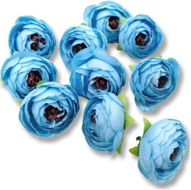 glowvtech Blue Peony Artificial Flower