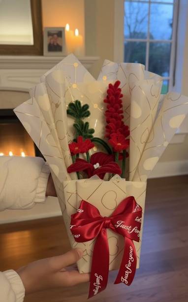 FloraCraft Kds0012 Red, Green Rose, Lily Artificial Flower