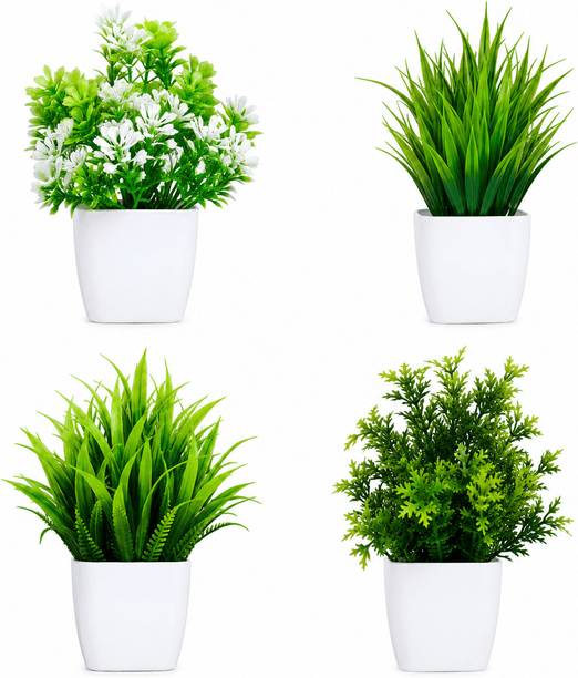 Junak Mart Multicolor Wild Flower Artificial Flower  with Pot