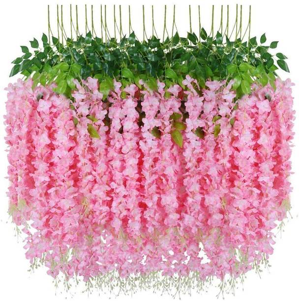 R.M. INDUSTRIES Premium Artificial Wisteria Hanging Flower Multicolor Westeria Artificial Flower