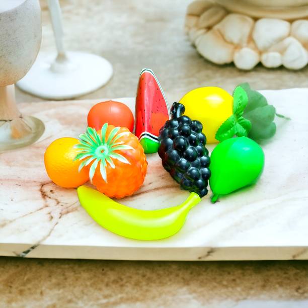 TG Sparrow Set of 8 Kitchen Fruit Play Toy Set Artificial Fruit