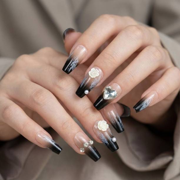 HUDA CRUSH Artificial Press On Nails with Design | Artificial Nail Extension for Women N-11