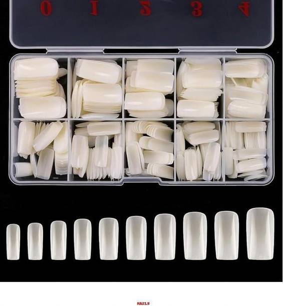 EMRIKA DIY Nail Art Extension Tips Set White