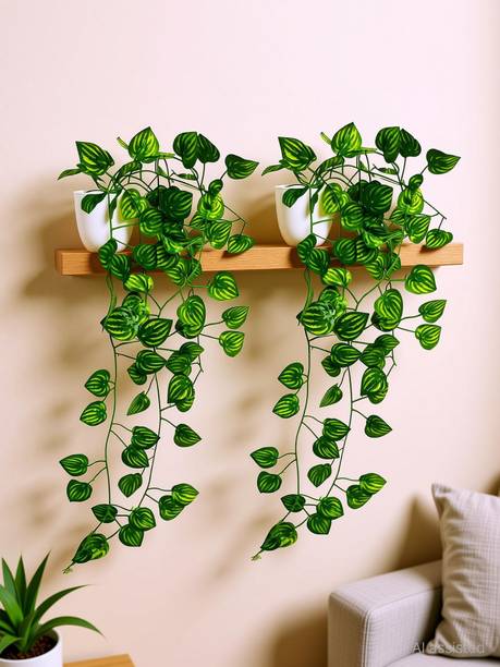 fancymart Home Decor Real Touch Vine Plant Falling with Pot Small Size Wild Artificial Plant  with Pot