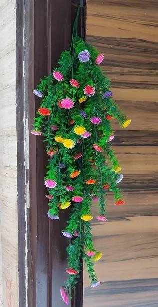 Nimkar's Artificial Flower Hanging Bunch /Hanging Bail for Decoration with Hanging HooK Bonsai Artificial Plant