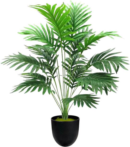 De Gardenia De Gardenia Artificial Areca Palm Plant with Faux Turtle Leaves Artificial Plant  with Pot