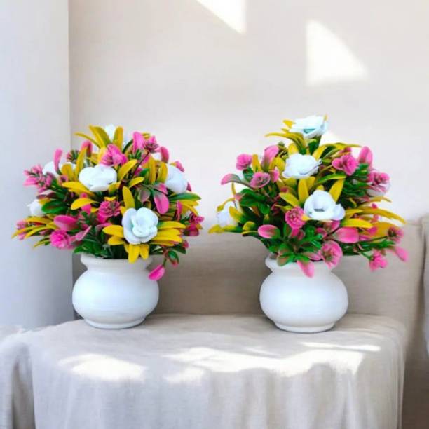 RisEmpire Artificial Plant For Home/Office Table Decoration(Pack of 2) Wild Arti