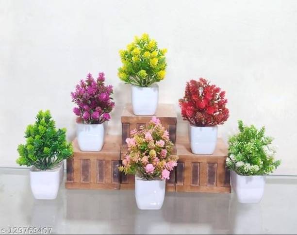OCEANRETAILER Plant Set Artificial Plant  with Pot