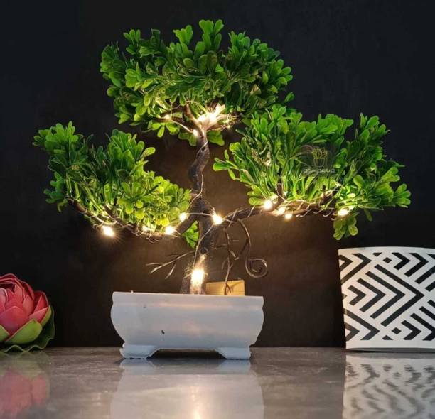 Moonex Artificial Plant with Sparrow for Living Room Decor Bonsai