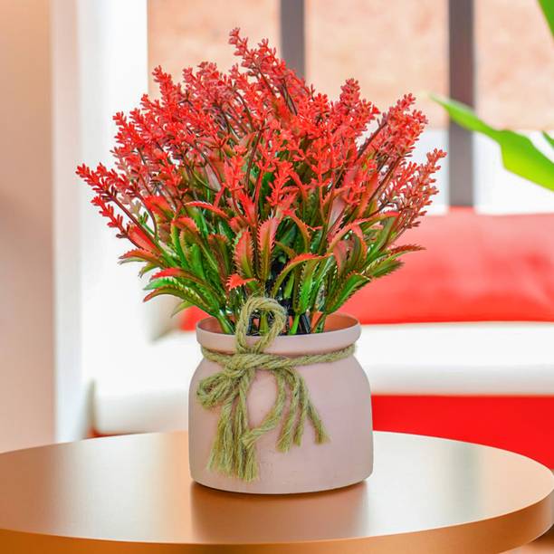 Ekhasa Wild Grass Flower Vase with Artificial Flowers Plant | Wild Artificial Plant  with Pot