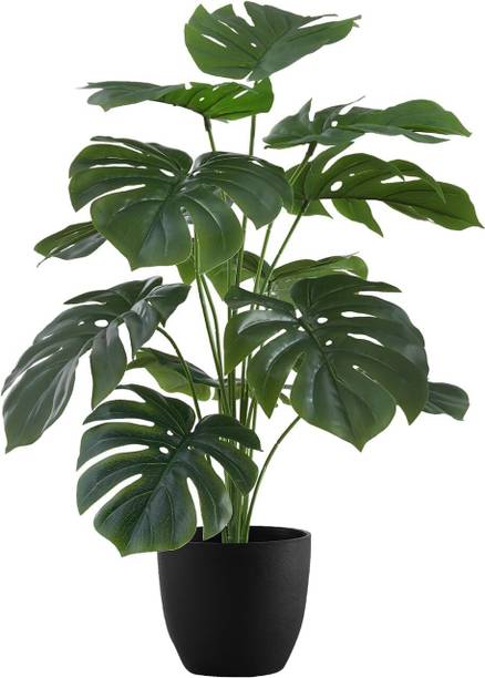 De Gardenia Artificial Monstera Deliciosa Plant Bonsai Artificial Plant with Pot Artificial Plant  with Pot