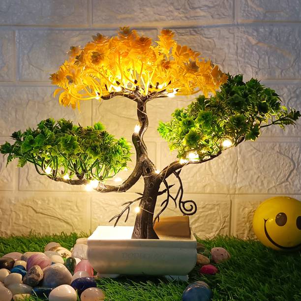 DODECROO LED Artificial Tree for Home and Decor | Potted Fake Plants Bonsai Artificial Plant  with Pot