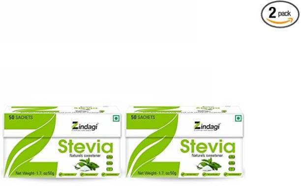 Zindagi Stevia Sachets |Natural |Sugarfree |Leaves Powder Sweetener