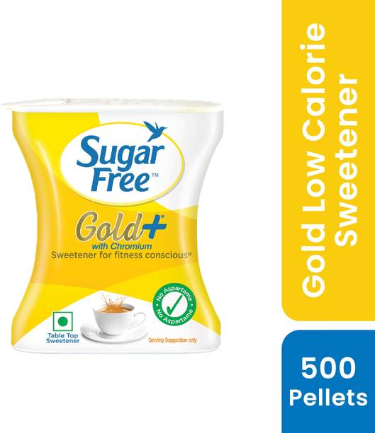Sugar free Gold+, 500 Pellets| India No.1 Sweetner| Sweet like Sugar with Low Calories Sweetener
