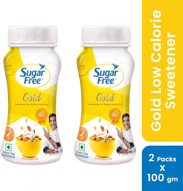 Sugar free Gold+, 100 g Jar (Pack of 2) | India No.1 Sweetner| Sweet like Sugar Sweetener
