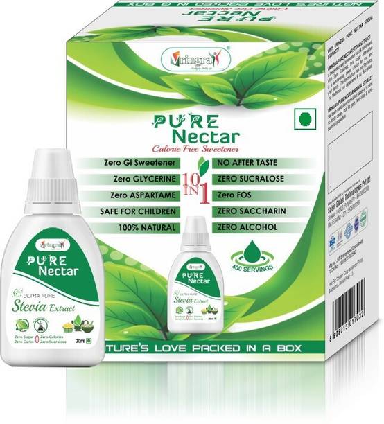 Vringra Stevia Drops – Sugarfree Drops – Zero Calories – Sweet Stevia Liquid –Stevia Leaves Extract 20Ml Sweetener