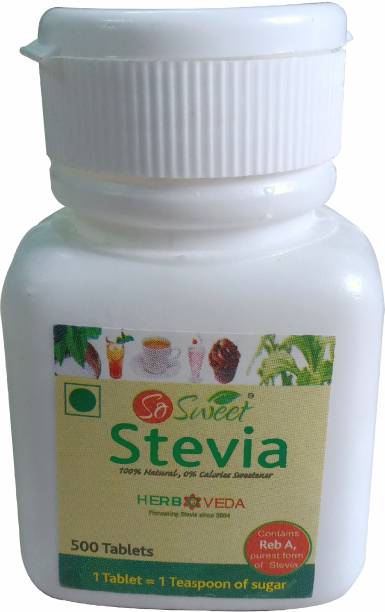 SO SWEET Stevia 500 Tablet Diabetic Friendly 100% Natural Sugar-Free Zero Calorie Sweetener