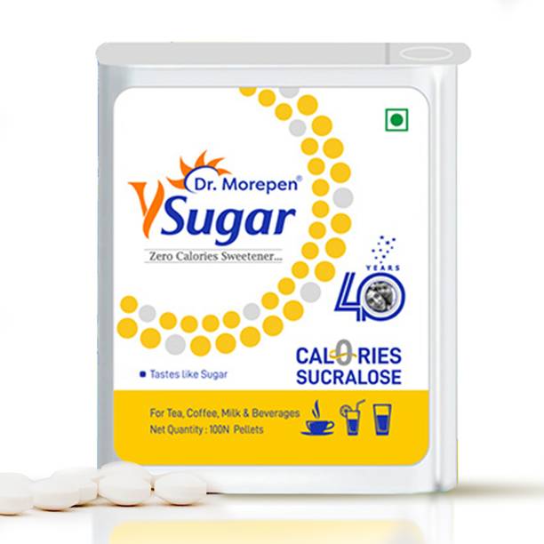 Dr. Morepen Y Sugar Zero Calories Pellets 100% Natural Sweet with zero calories Sweetener