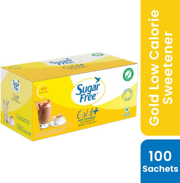 Sugar free Gold, 100 Sachet| India No.1 Sweetner| Sweet like Sugar with Low Calories Sweetener