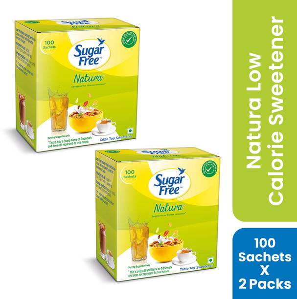 Sugar free Natura, 100 Sachet (Pack of 2) | 100% Safe| Scientifically Proven & Tested Sweetener