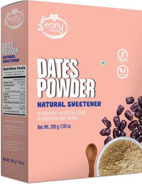 Early Foods Dates Powder - Natural Sweetener 200g Sweetener