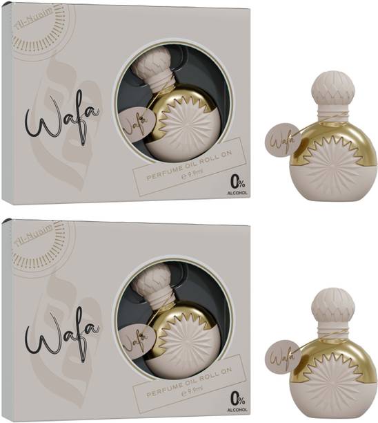 Al-Nuaim Wafa | Alcohol Free Pack Of 2 (9.9ml Each) Floral Attar