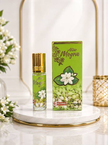 taum Mogra Kannauj Attar | Alcohol Free Long lasting Natural Fragrance (Pack of 6) Herbal Attar