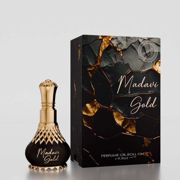 Al-Nuaim Madavi Gold Attar Roll On For Men & Women - 9.9ml | Alcohol-Free Floral Attar