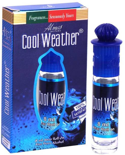 Almas BRAND 100% ORIGINAL COOL WEATHER GREAT FRAGRANCE LONG-LASTING FOR MEN & WOMEN (UNISEX) 8ML FLORAL ATTAR & POCKET PERFUME Floral Attar