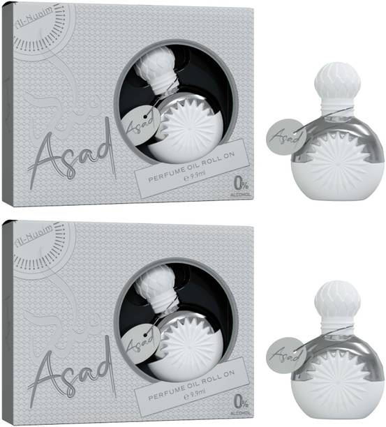 Al-Nuaim Asad | Alcohol Free Pack Of 2 (9.9ml Each) Floral Attar