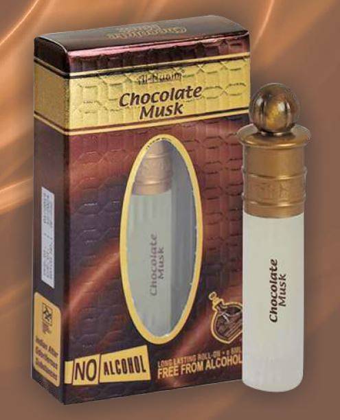 Al Nuaim Chocolate Musk Luxury Unisex Non Alcoholic Roll-On Perfume Floral Attar Floral Attar