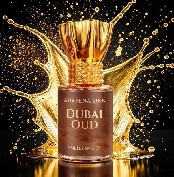 Aurbena Linn Dubai Oud Attar Long Lasting Fragrance | Non-Alcoholic6mL.02 Floral Attar