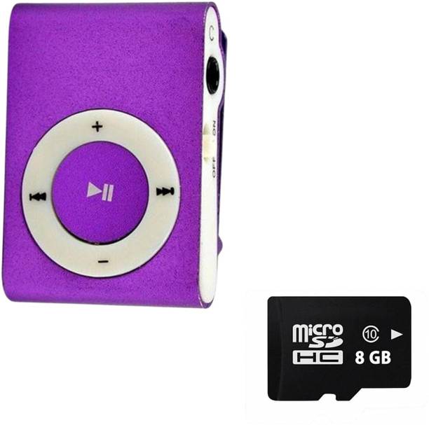 DRUMSTONE Portable Mini MP3 Player with Earphones & 8GB SD Card MP3 Player