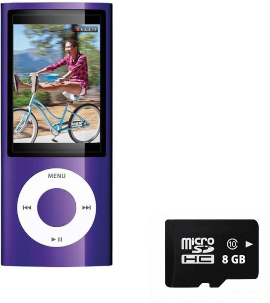 DRUMSTONE Portable Slim MP3 Music Player with SD Card Support, FM Radio, LCD Screen MP3 Player