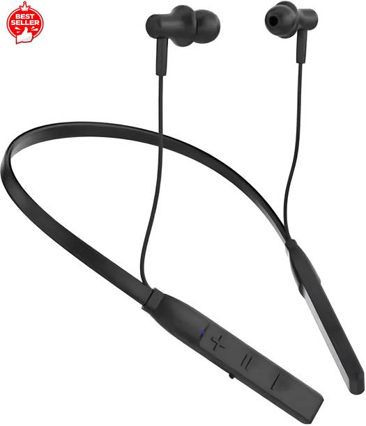Worricow Branded Wireless Bluetooth Neckband With Comfortable Design, Stereo Bass. Bluetooth