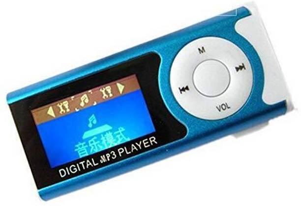 Lipzie Blue Long Digital MP3 Player with Easy-to-Use Interface 8 GB MP3 Player